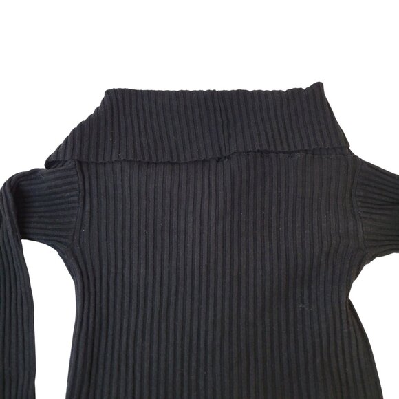 Wild Fable Black Button Down Sweater Shawl Collar Size S - Picture 8 of 14